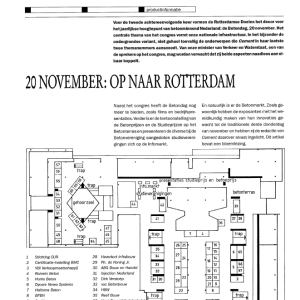 20 november - op naar Rotterdam