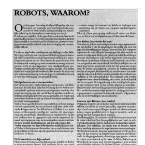 Robots, waarom