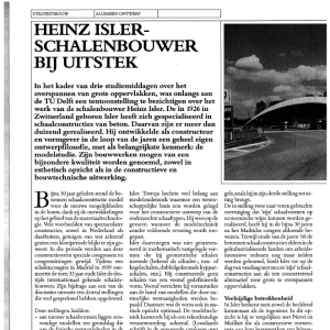 Heinz Isler - schalenbouwer bij uitstek