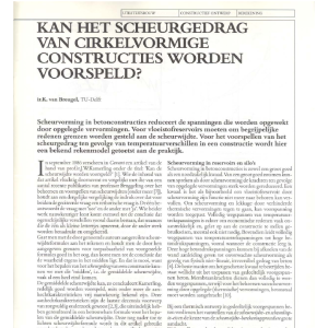 Kan het gedrag van cirkelvormige constructies worden
