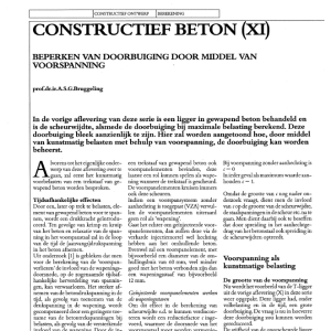 Constructief beton (XI)