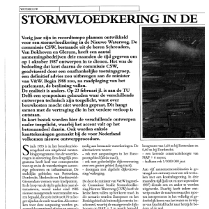 Stormvloedkering in de Nieuwe Waterweg
