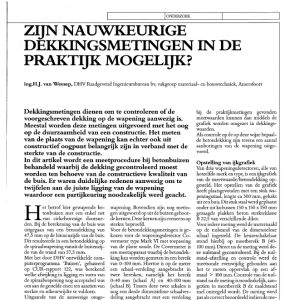 Zijn nauwkeurige dekkingsmetingen in de praktijk moge
