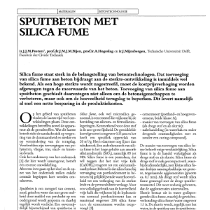 Spuitbeton met silica fume