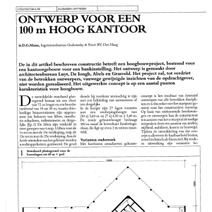 Ontwerp voor een 100 m hoog kantoor