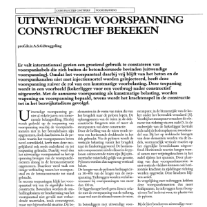 Uitwendige voorspanning constructief bekeken