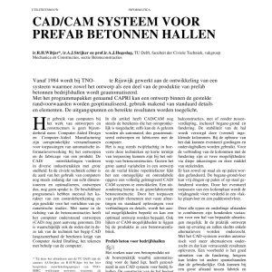 CAD-CAM systeem voor prefab betonnen hallen