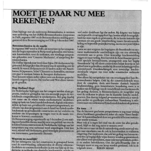 Moet je daar nu mee rekenen