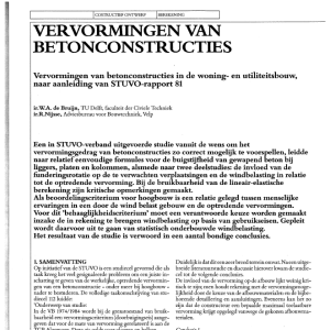 Vervormingen van betonconstructies