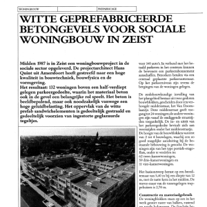 Witte geprefabriceerde betongevels voor sociale woni