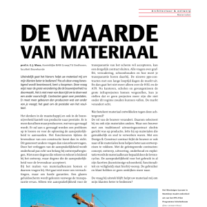 De waarde van materiaal