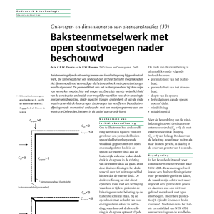 Baksteenmetselwerk met open stootvoegen