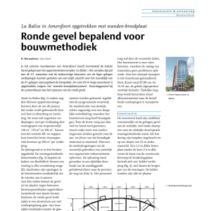 La Balise - Ronde gevel bepalend voor bouwmethodiek