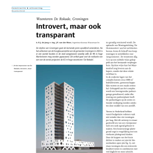 De Rokade - Introvert maar ook transparant