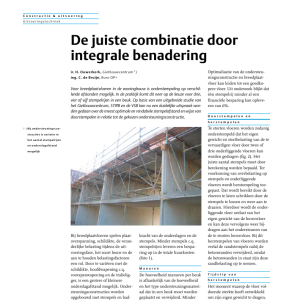 De juiste combinatie door integrale benadering