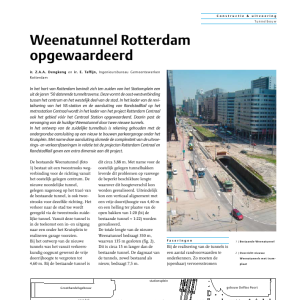 Weenatunnel Rotterdam opgewaardeerd