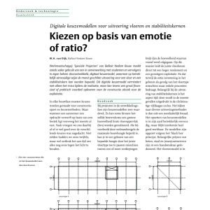 Kiezen op basis van emotie of ratio