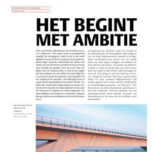 Het begint met ambitie