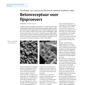 Beton voor fijnproevers