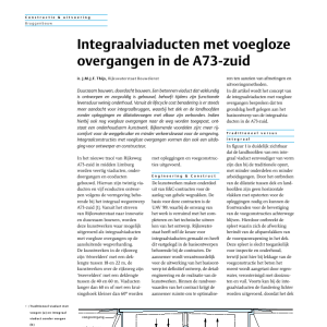Integraalviaducten met voegloze overgangen A73