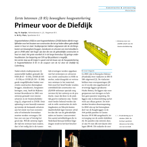 Primeur Diefdijk-betonnen beweegbare hoogwaterkering