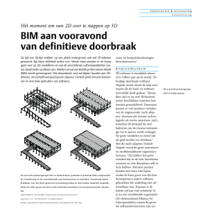 BIM aan vooravond definitieve doorbraak