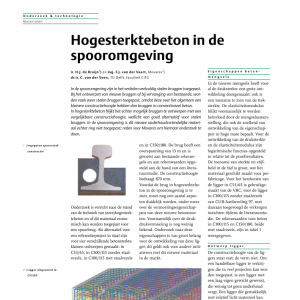Hogesterktebeton in spooromgeving
