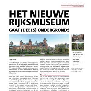 Nieuwe Rijksmuseum gaat deels ondergronds