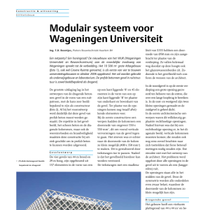 Modulair systeem voor Wageningen Universiteit