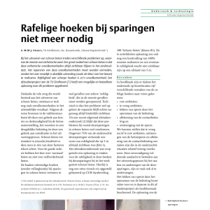 Rafelige hoeken bij sparingen niet meer nodig