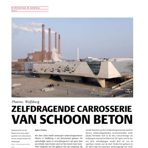 Phaeno - Zelfdragende carrosserie van schoon beton