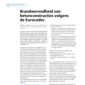 Brandwerendheid betonconstructies volgens de Eurocodes