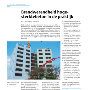 Brandwerendheid hogesterktebeton in de praktijk