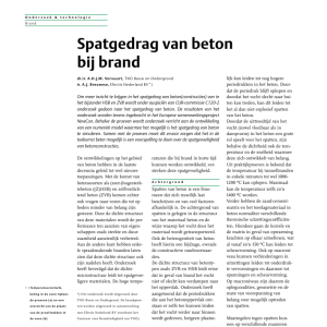 Spatgedrag van beton bij brand
