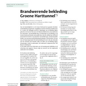 Brandwerendheid bekleding Groene Harttunnel