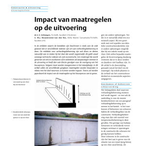 Impact van maatregelen op uitvoering