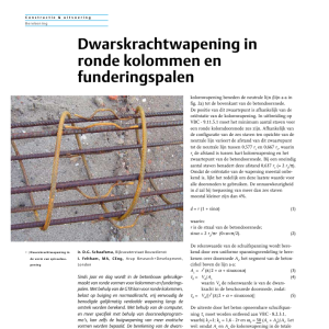 Dwarskrachtwapening in ronde kolommen en funderingspalen