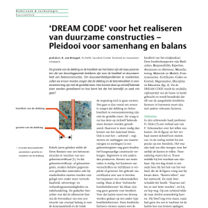 Dream Code voor duurzame constructies