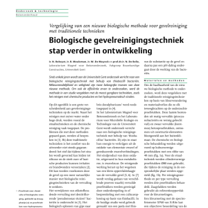 Biologische gevelreiniging stap verder in ontwikkeling