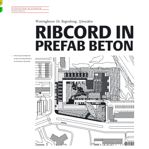 Ribcord in prefab beton