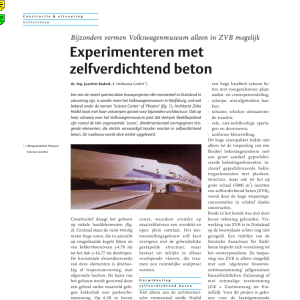Experimenteren met zelfverdichtend beton