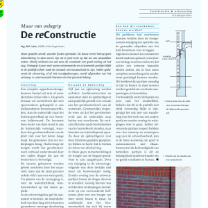 De reConstructie - muur van ongegrip