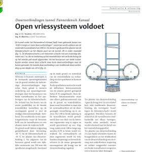 Open vriessysteem voldoet - Dwarsverbindingen tunnel Pannerdensch Kanaal