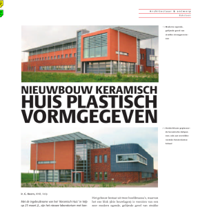 Nieuwbouw keramisch huis plastisch vormgegeven