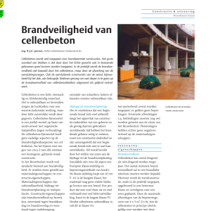 Brandveiligheid van cellenbeton