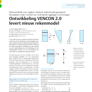 Ontwikkeling VENCON 2-0 levert nieuw rekenmodel