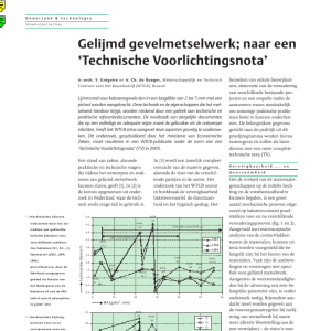 Gelijmd gevelmetselwerk - naar een Technische Voorlichtingsnota
