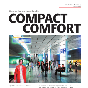 Compact comport - Stationsontwerpen Noord-Zuidlijn