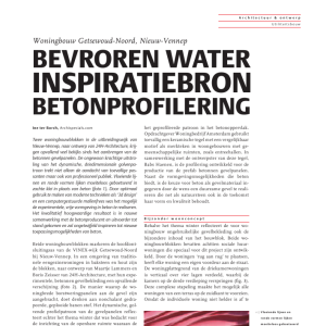 Bevroren water inspiratiebron betonprofilering