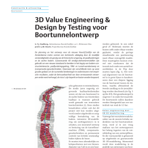 3D Value Engineering & Design by Testing voor Boortunnelontwerp